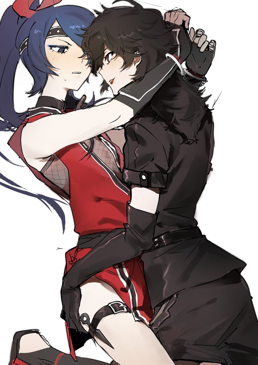 amamiya ren and kitagawa yuusuke (persona and 3 more) drawn by lhm719932121330