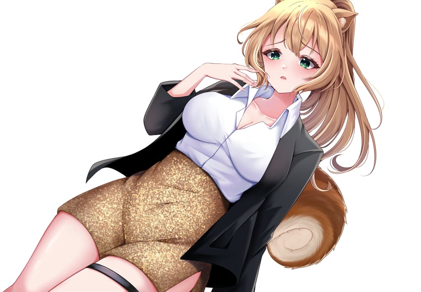ayunda risu (hololive and 1 more) drawn by ruikanna7