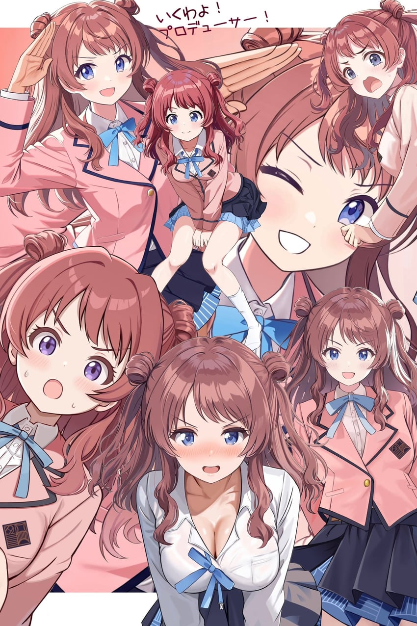 hanami saki (idolmaster and 1 more) drawn by zaofeng
