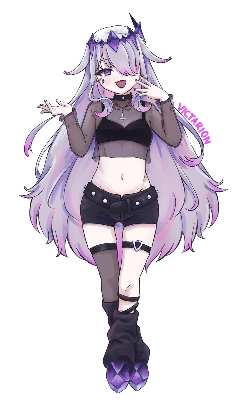 koseki bijou (hololive and 1 more) drawn by victarionsc