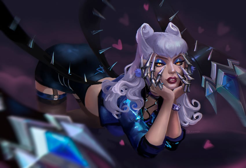 evelynn and k/da all out evelynn (league of legends) drawn by rainardaart