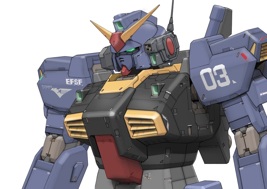 gundam mk ii (gundam and 1 more) drawn by aron_e
