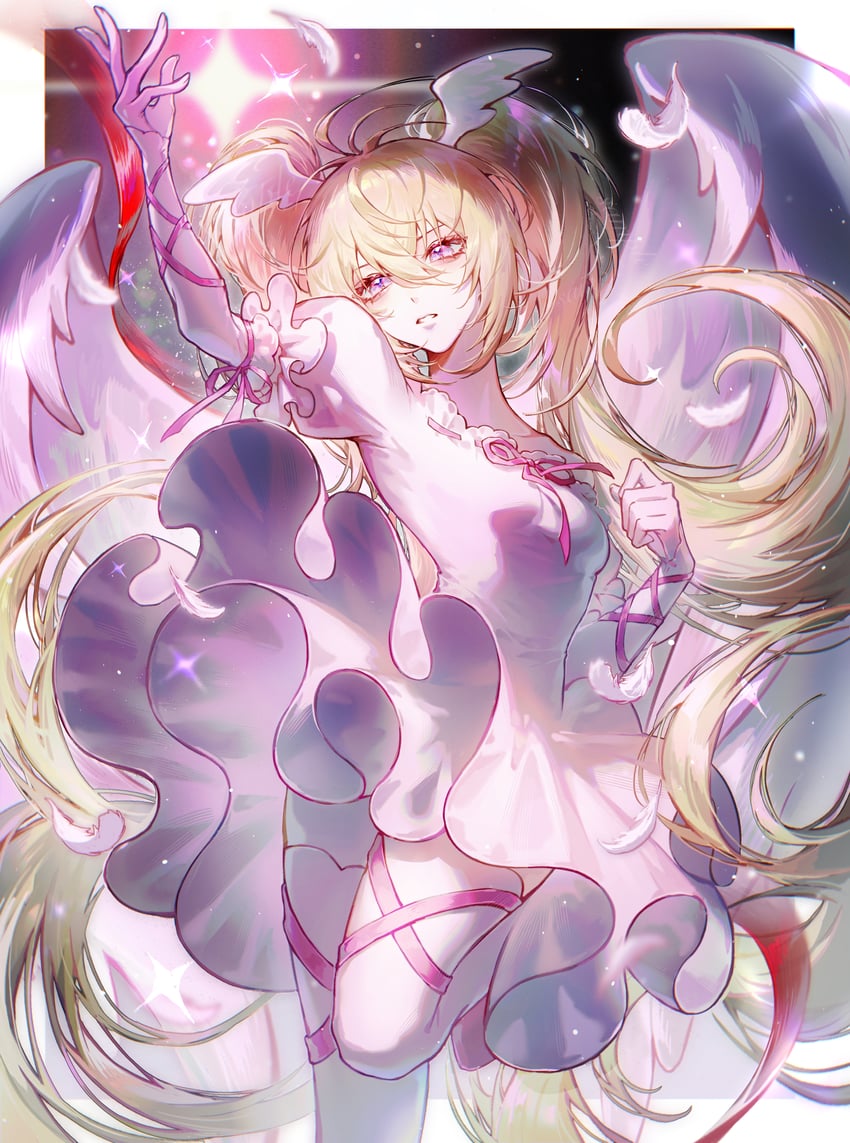 hoshina utau and seraphic charm (shugo chara!) drawn by zhumojian