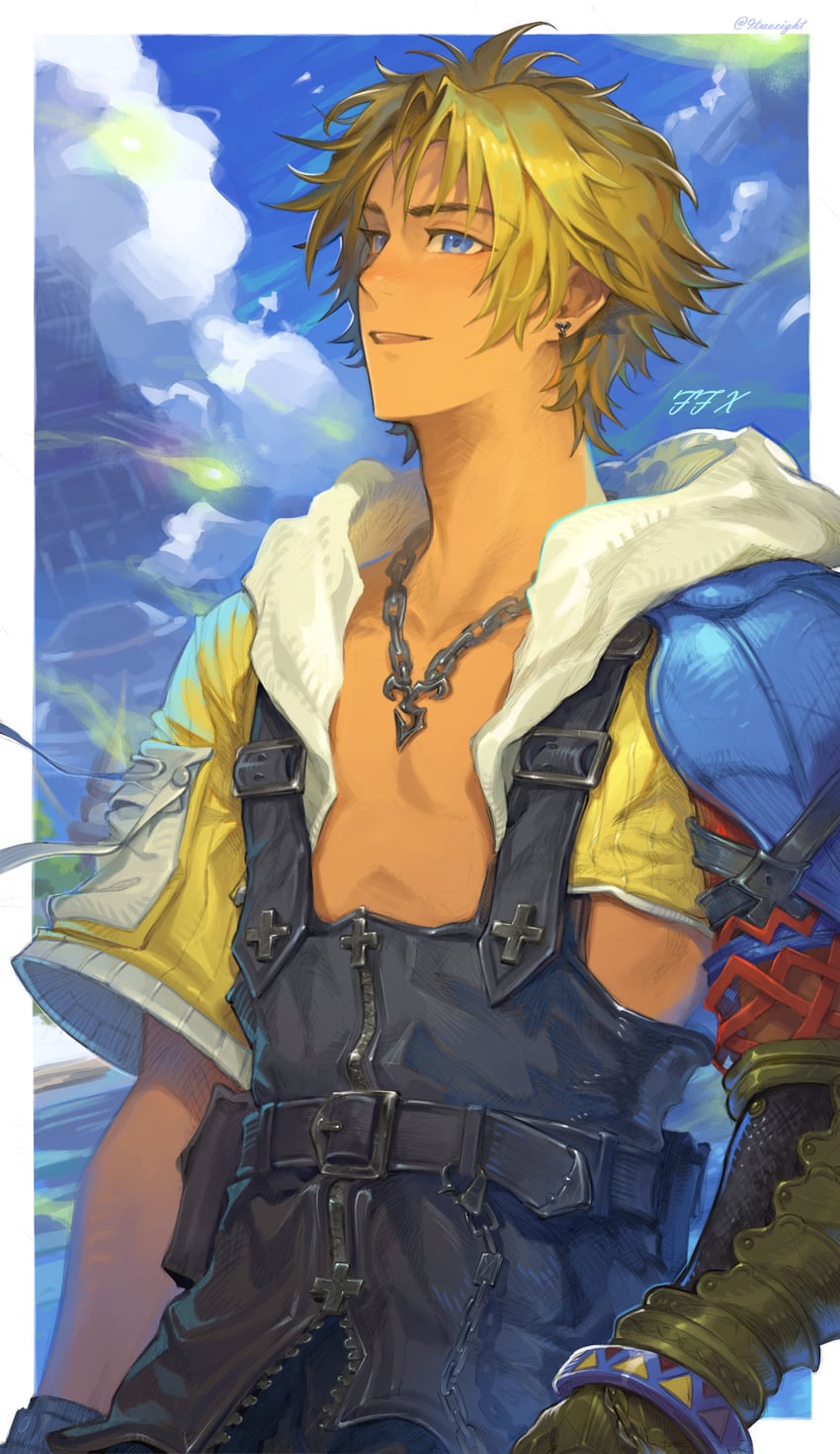tidus (final fantasy and 1 more) drawn by 9twoeight