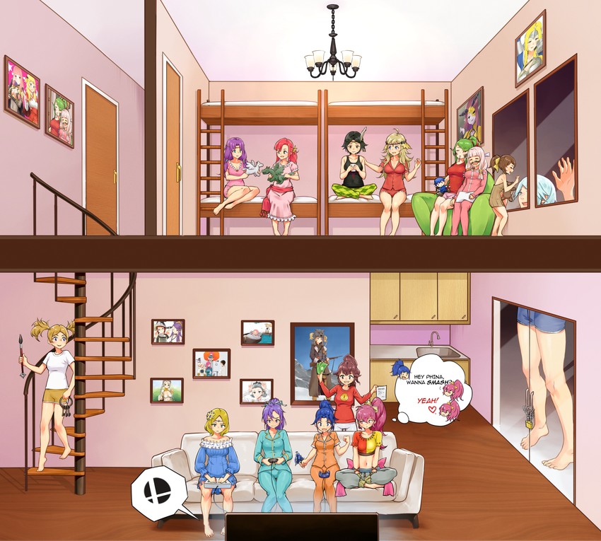 kiran, tiki, nina, ophelia, anna, and 16 more (fire emblem and 7 more) drawn by igni_tion