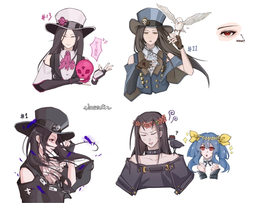 dizzy and testament (guilty gear and 3 more) drawn by vaselinwithout