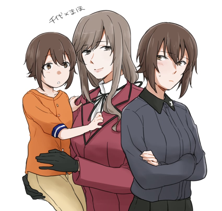 nishizumi maho and shimada chiyo (girls und panzer) drawn by yuuhi_(arcadia)