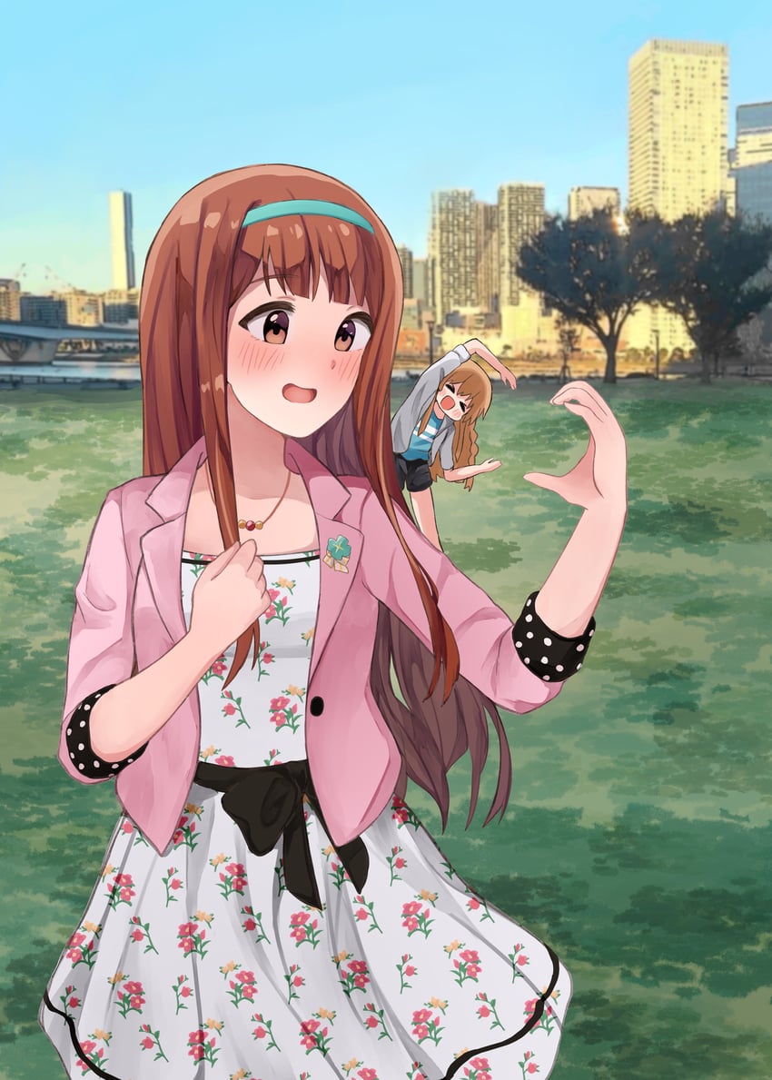 tanaka kotoha and kousaka umi (idolmaster and 1 more) drawn by asahi_(asahi8105)