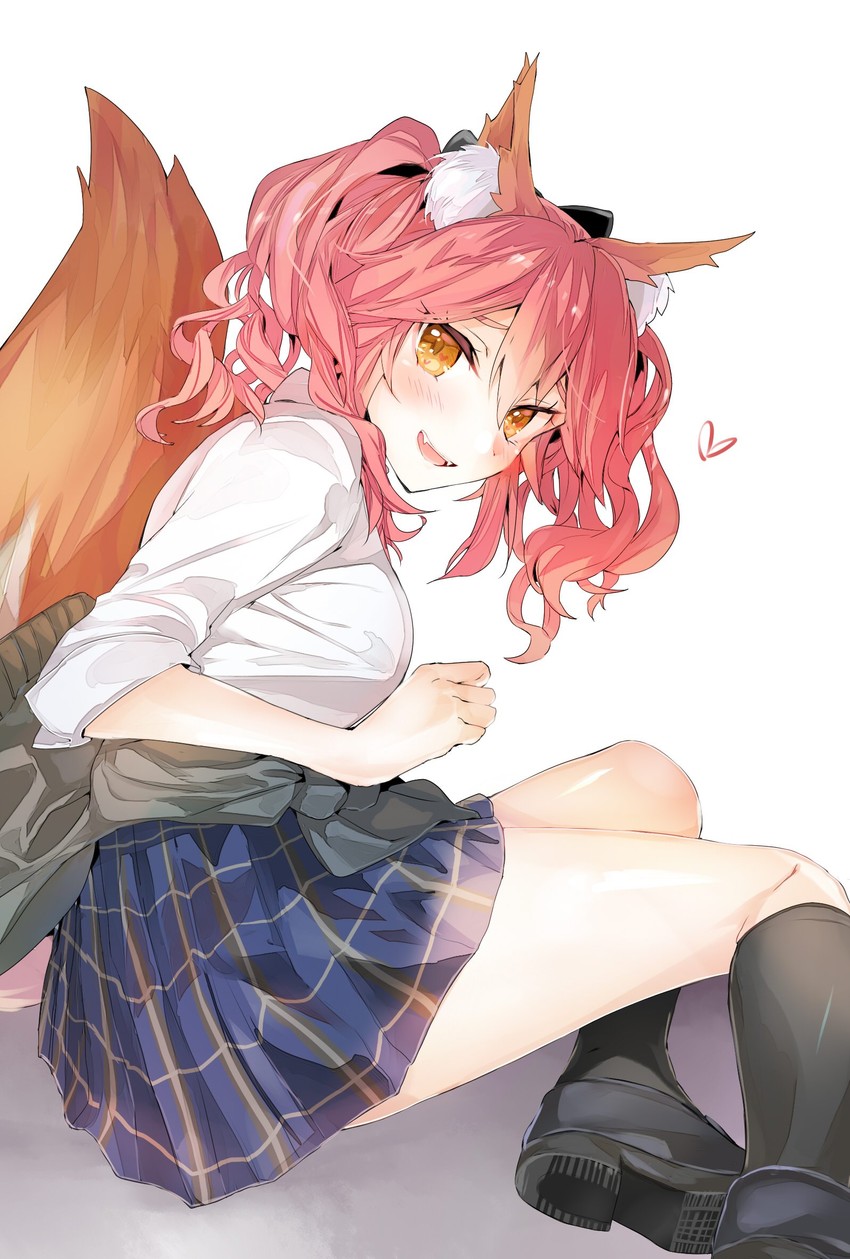 tamamo and tamamo jk (fate and 3 more) drawn by tomozero