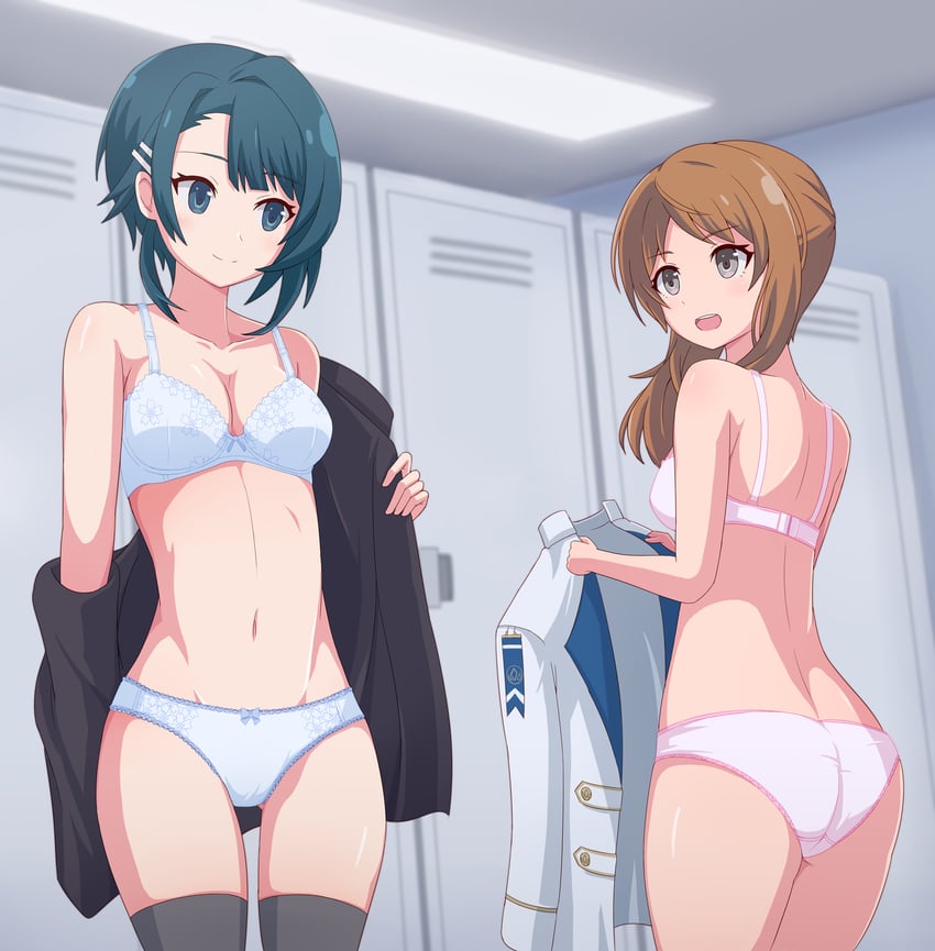 aizawa kazuha and iijima renka (assault lily) drawn by haniwa_(kiminozorazio)