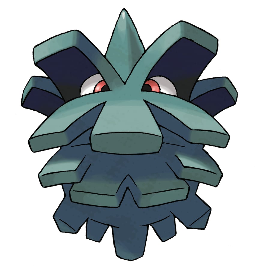 pineco (pokemon and 1 more) drawn by sugimori_ken