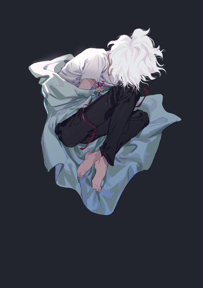 komaeda nagito (danganronpa and 2 more) drawn by lazychaidui