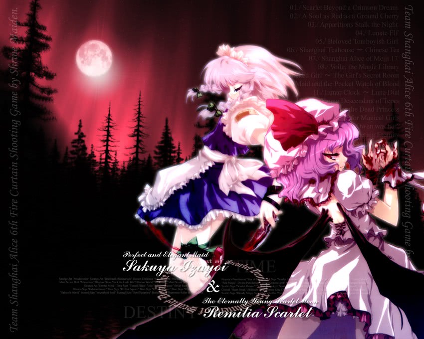 remilia scarlet and izayoi sakuya (touhou) drawn by tokiame