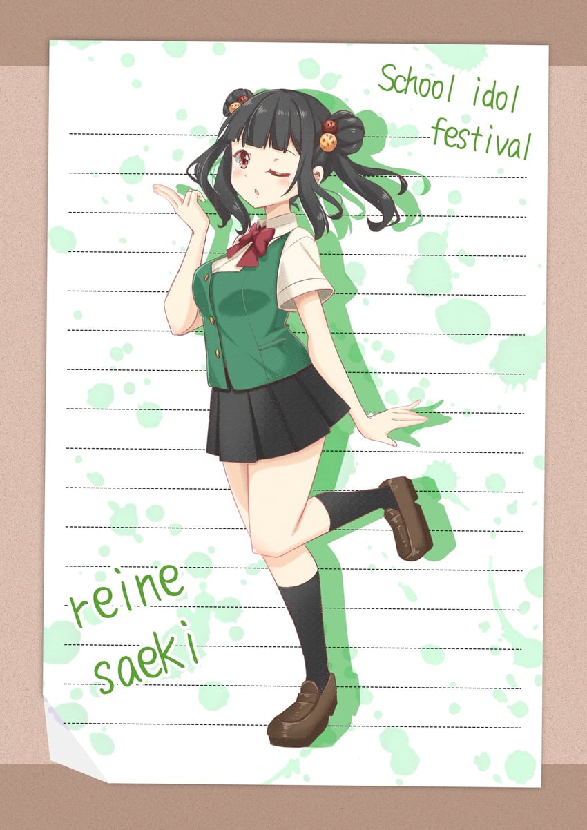 saeki reine (love live! and 1 more) drawn by matsurugi_tsukasa