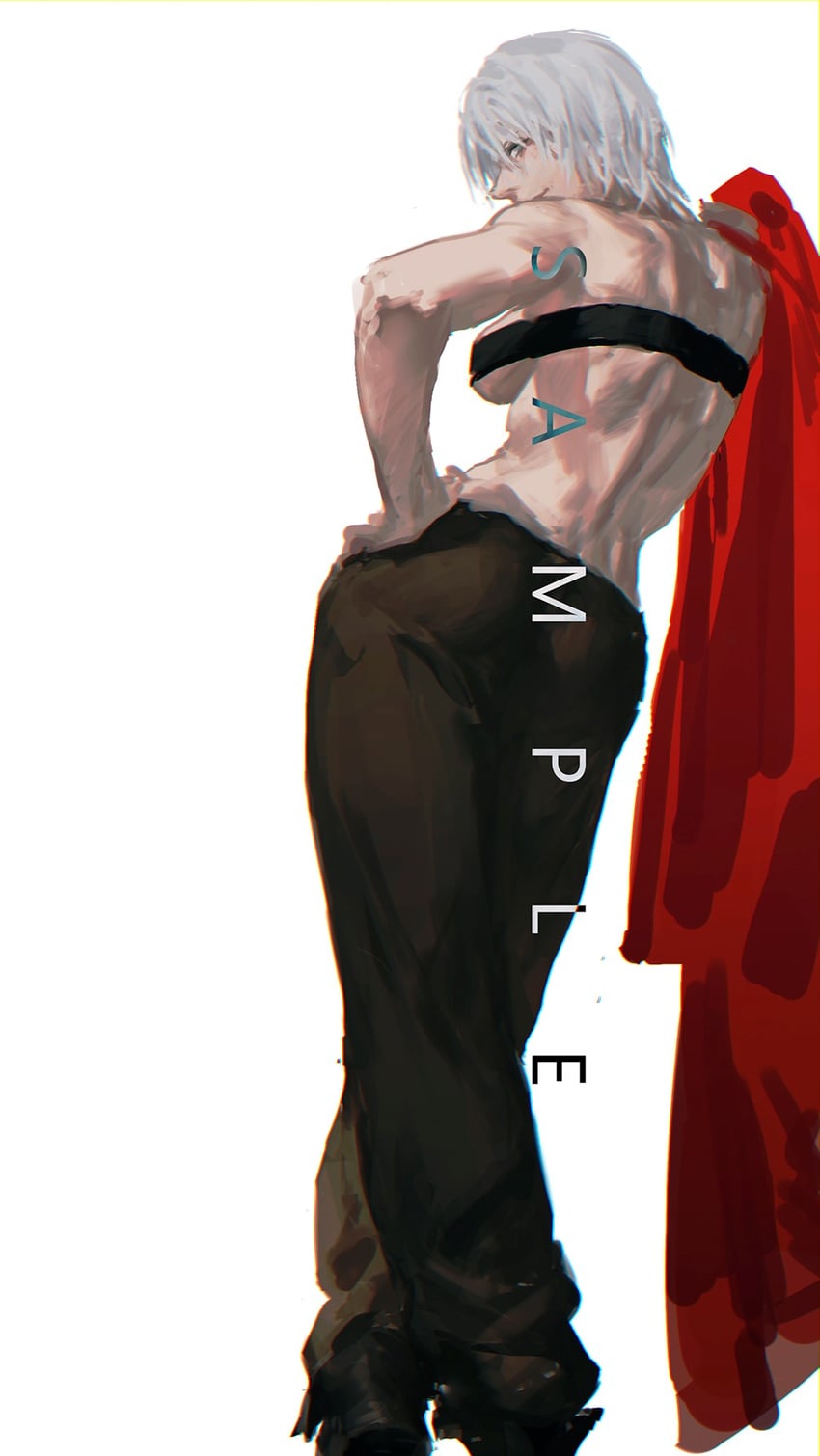 dante (devil may cry and 1 more) drawn by blue_saden
