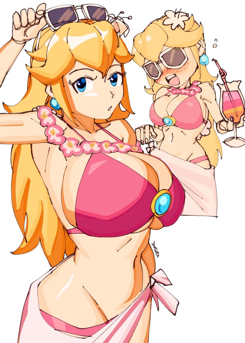 princess peach (mario and 1 more) drawn by 3amsoda