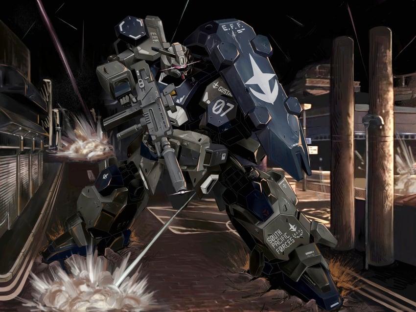 gustav karl (gundam and 1 more) drawn by user_rudd5525