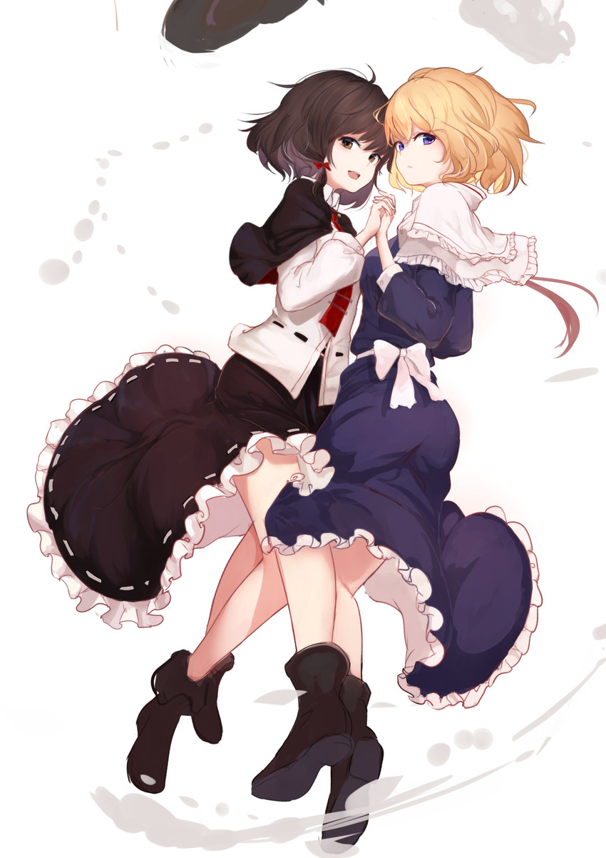 usami renko and maribel hearn (touhou) drawn by lumo_1121