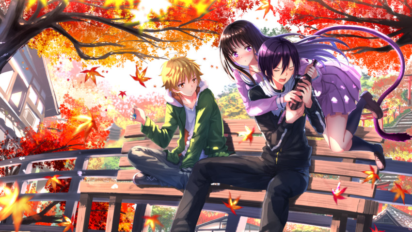 yato, iki hiyori, and yukine (noragami) drawn by swordsouls