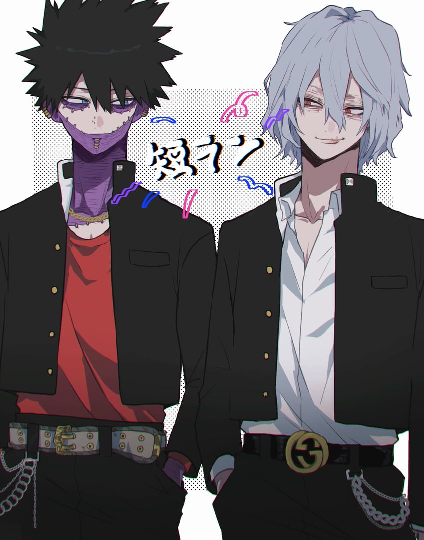 dabi and shigaraki tomura (boku no hero academia) drawn by ametaro_(ixxxzu)