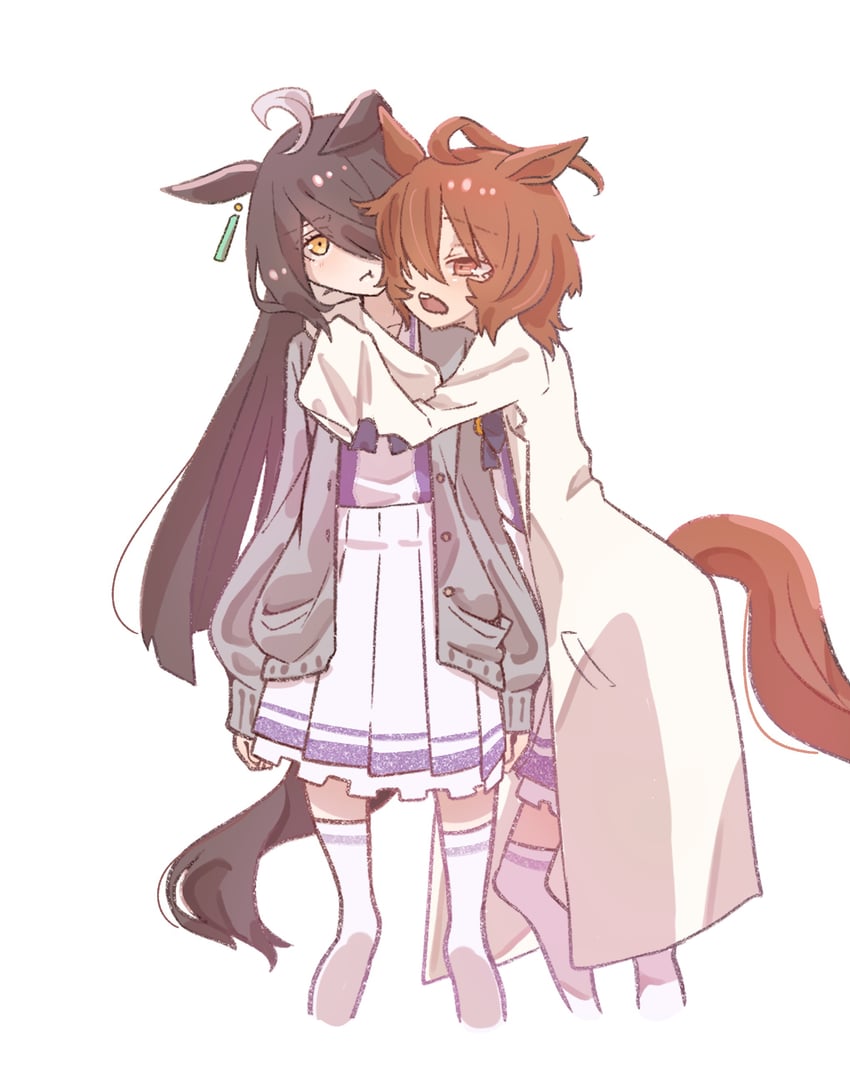 agnes tachyon and manhattan cafe (umamusume) drawn by noon_463