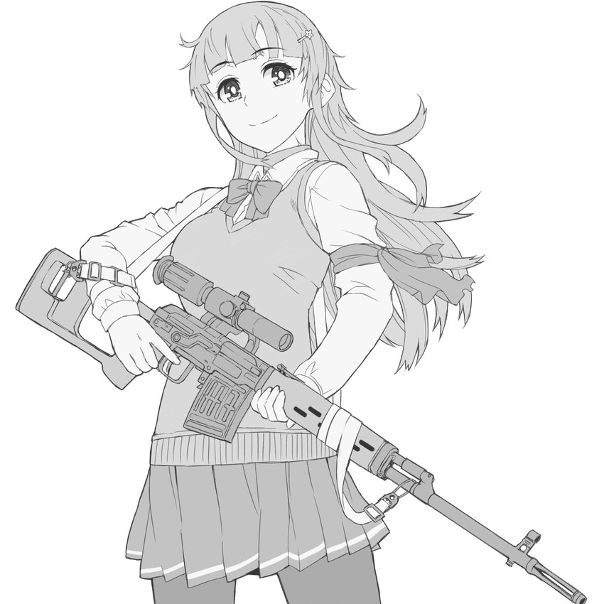 blonde girl's senpai (original) drawn by itou_(onsoku_tassha)