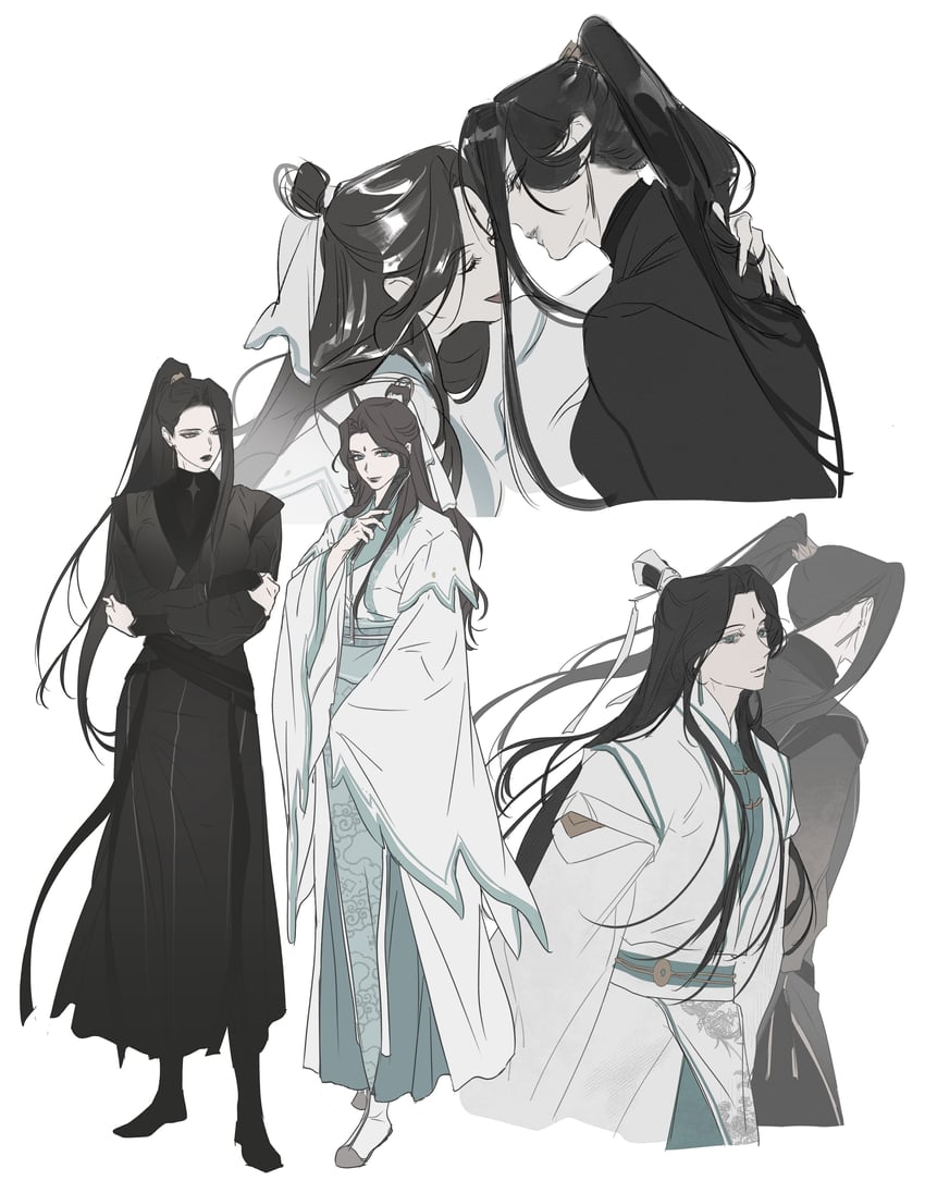 shi qingxuan and ming yi (tianguan cifu) drawn by ea_ateu