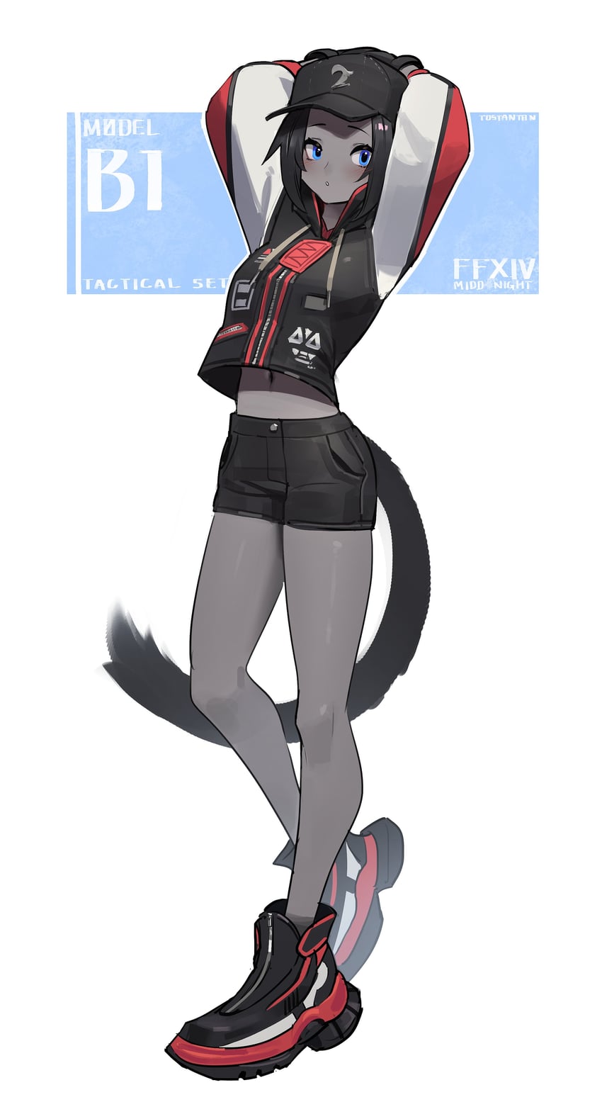warrior of light and midd night (final fantasy and 1 more) drawn by tostantan
