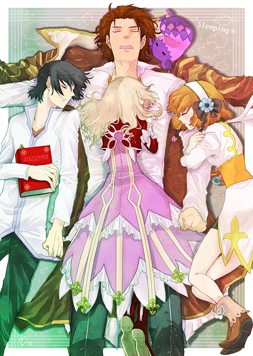 jude mathis, alvin, elize lutus, teepo, and leia rolando (tales of and 1 more) drawn by massan_(k_naga)