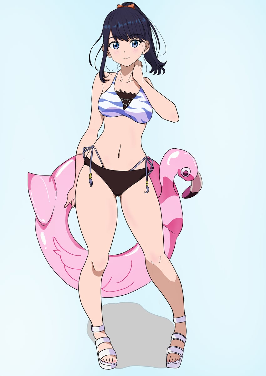 takarada rikka (gridman universe and 1 more) drawn by aki_(pixiv_34646268)