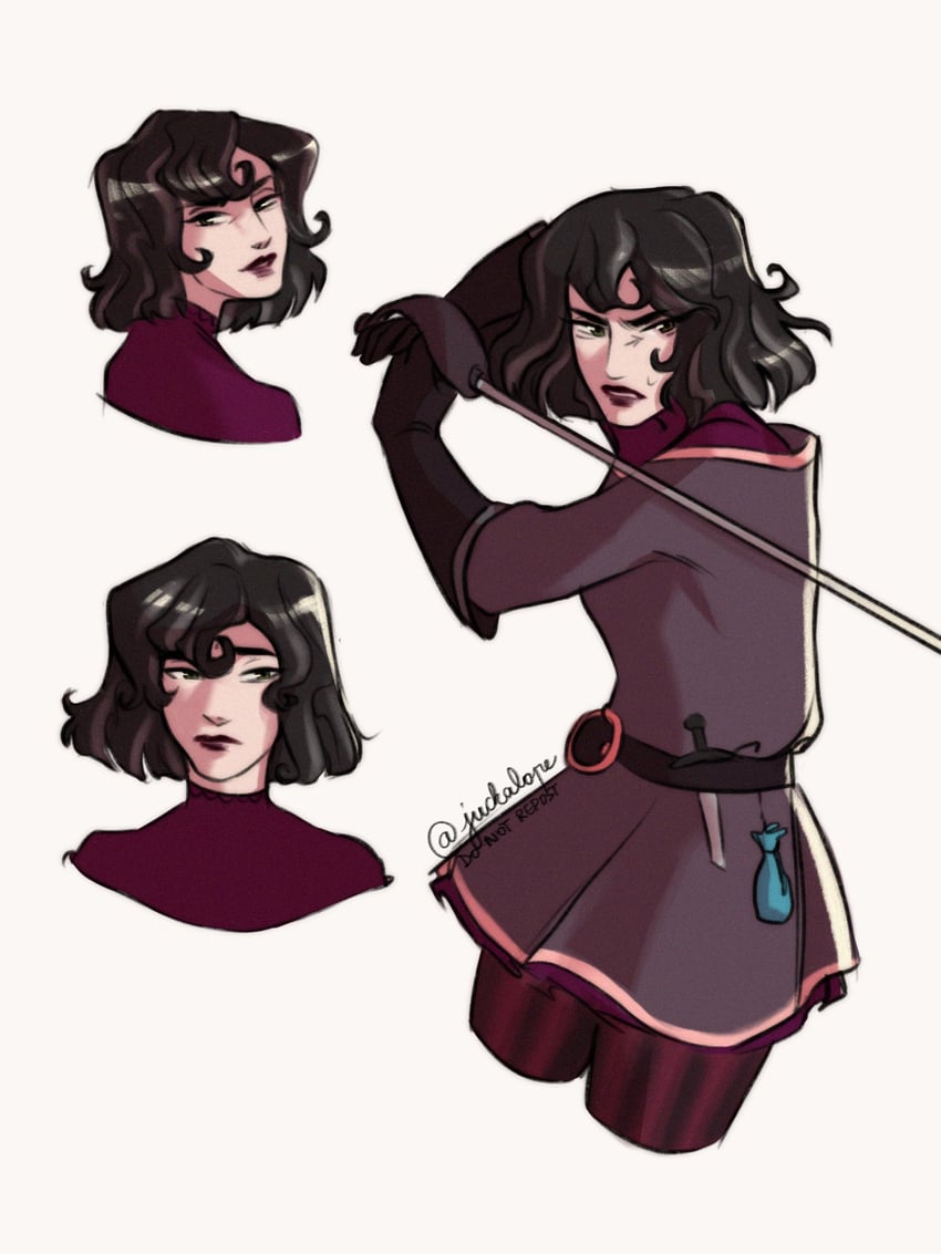 cassandra (tangled and 1 more) drawn by juckalope