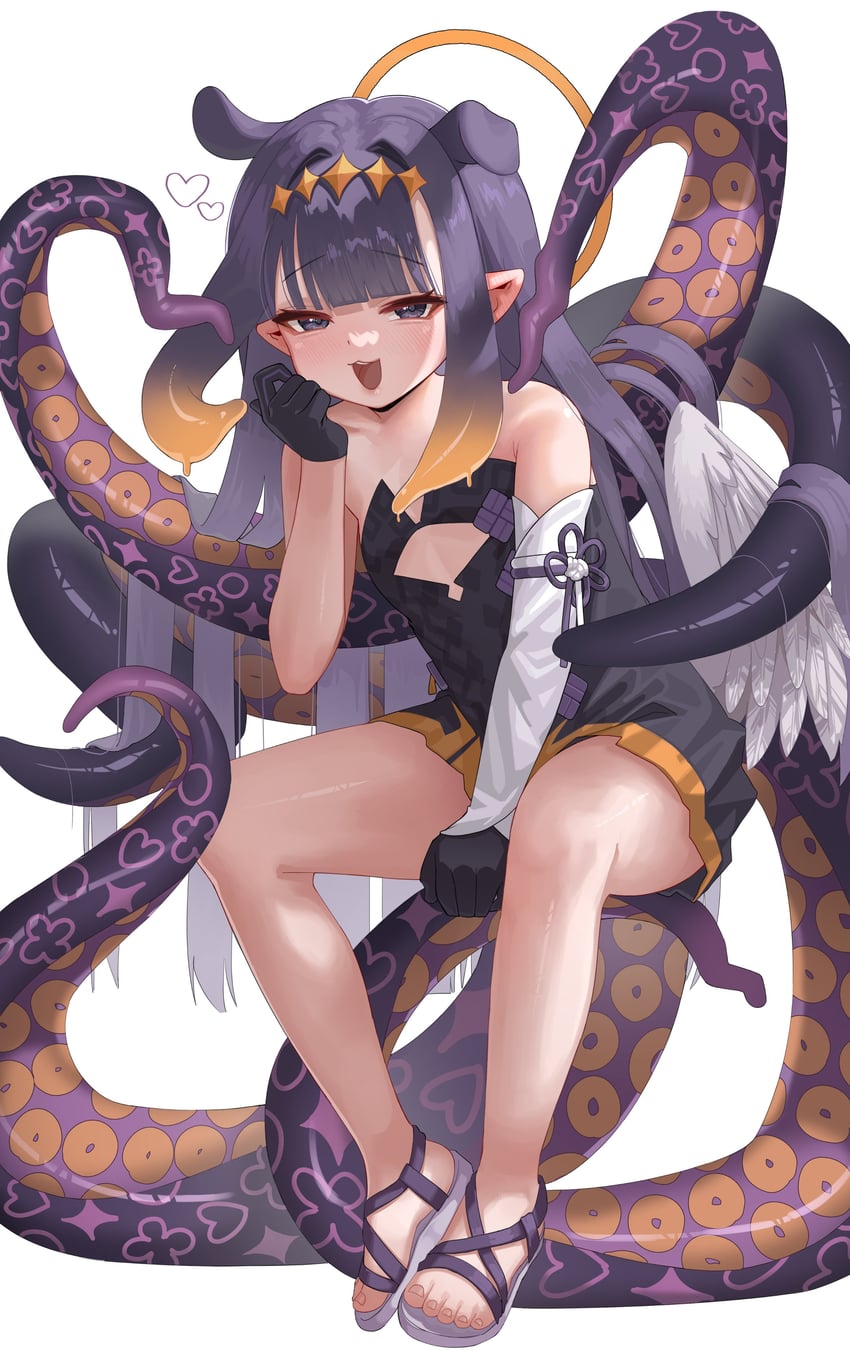 ninomae ina'nis (hololive and 1 more) drawn by ch1ckpyo