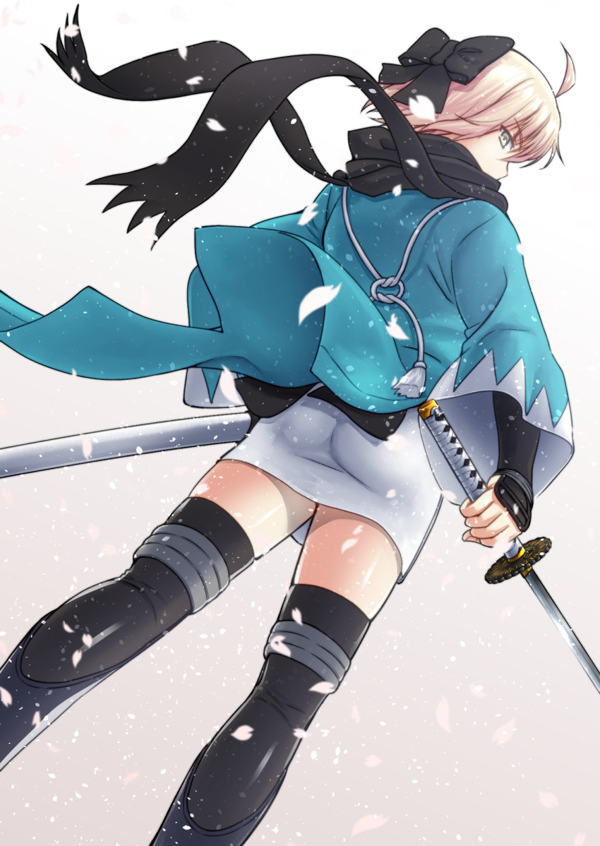 okita souji (fate and 1 more) drawn by waiz_(waiz009)