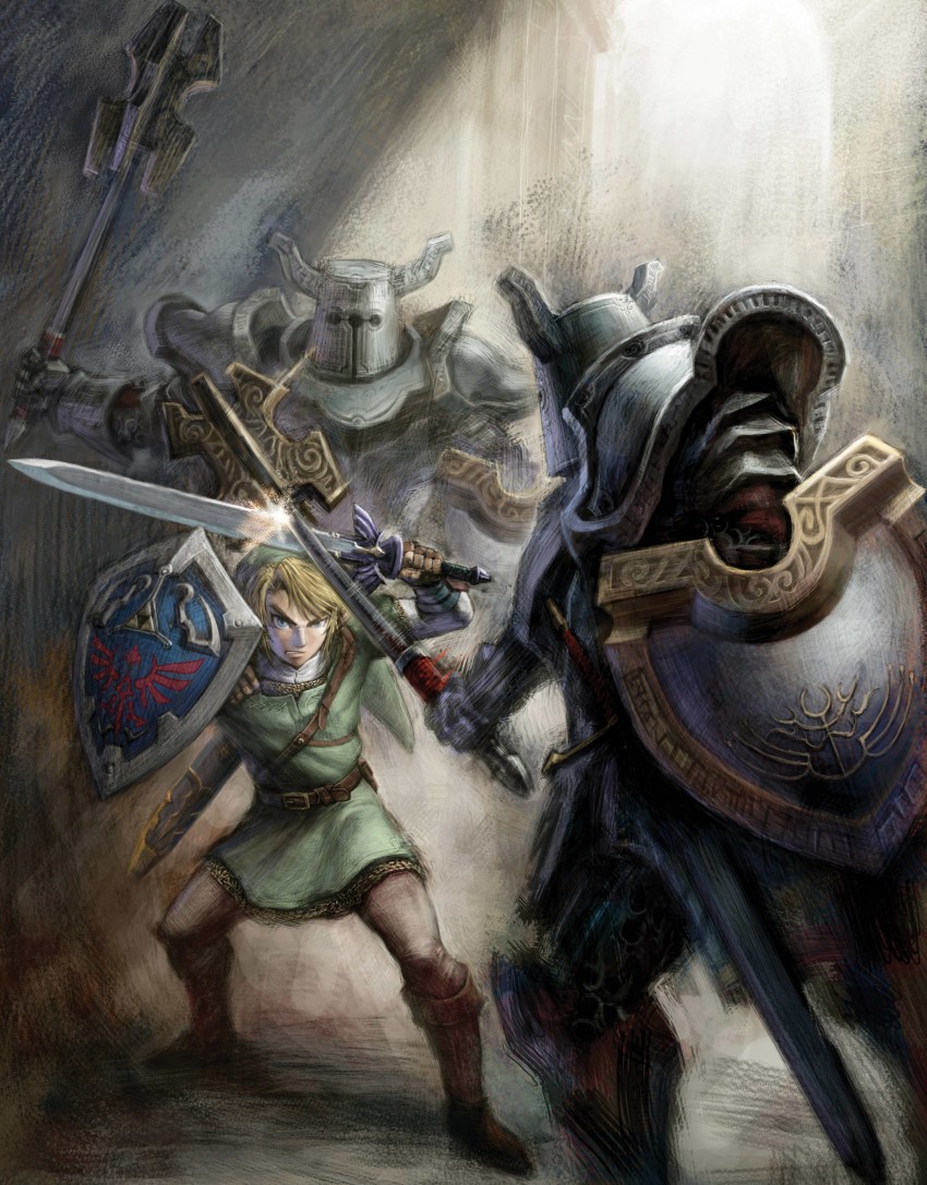 link and darknut (the legend of zelda and 1 more) drawn by nakano_yusuke and takizawa_satoru