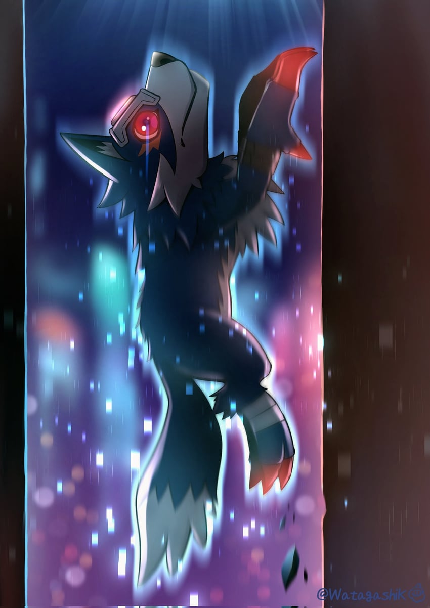 loogamon (digimon) drawn by watagashikn