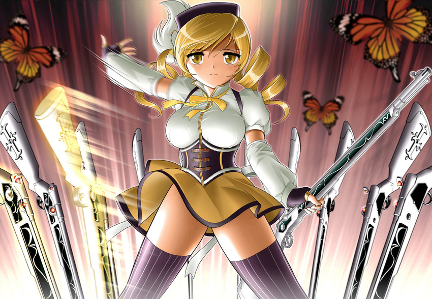 tomoe mami (mahou shoujo madoka magica) drawn by shingyouji_tatsuya