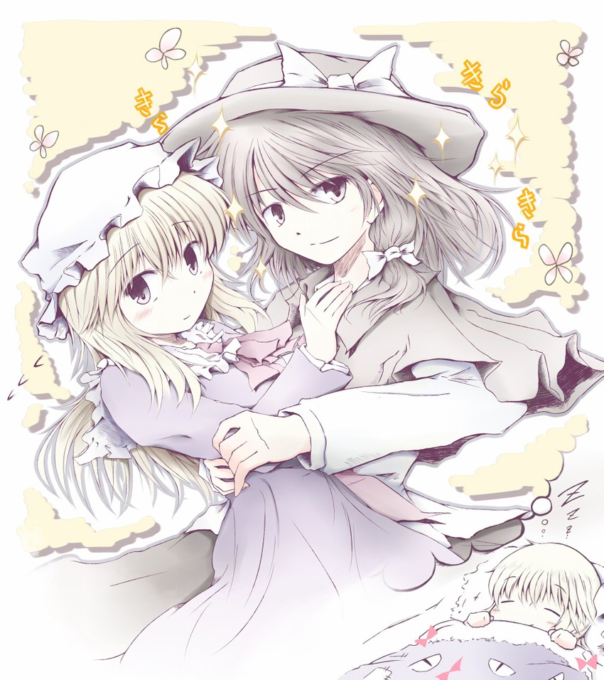 usami renko and maribel hearn (touhou) drawn by romi