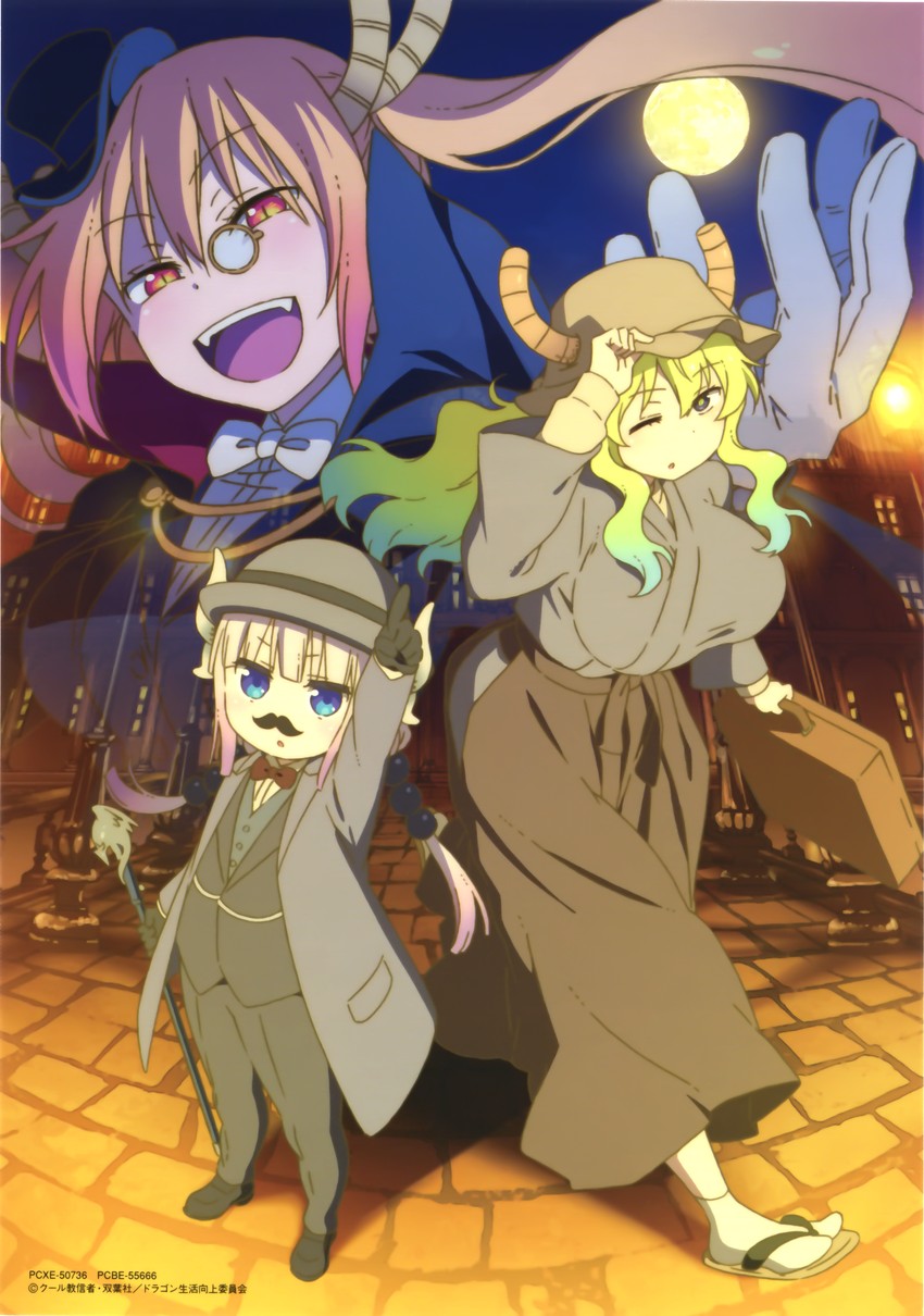 kanna kamui, tohru, and lucoa (kobayashi-san chi no maidragon)