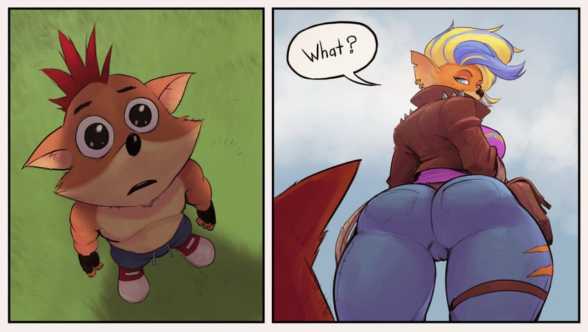 crash bandicoot and tawna bandicoot (crash bandicoot and 1 more) drawn by devilhs
