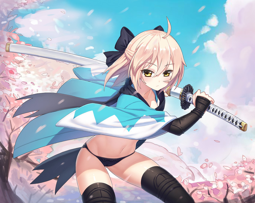 okita souji (fate and 1 more) drawn by chunrijun_(springer)
