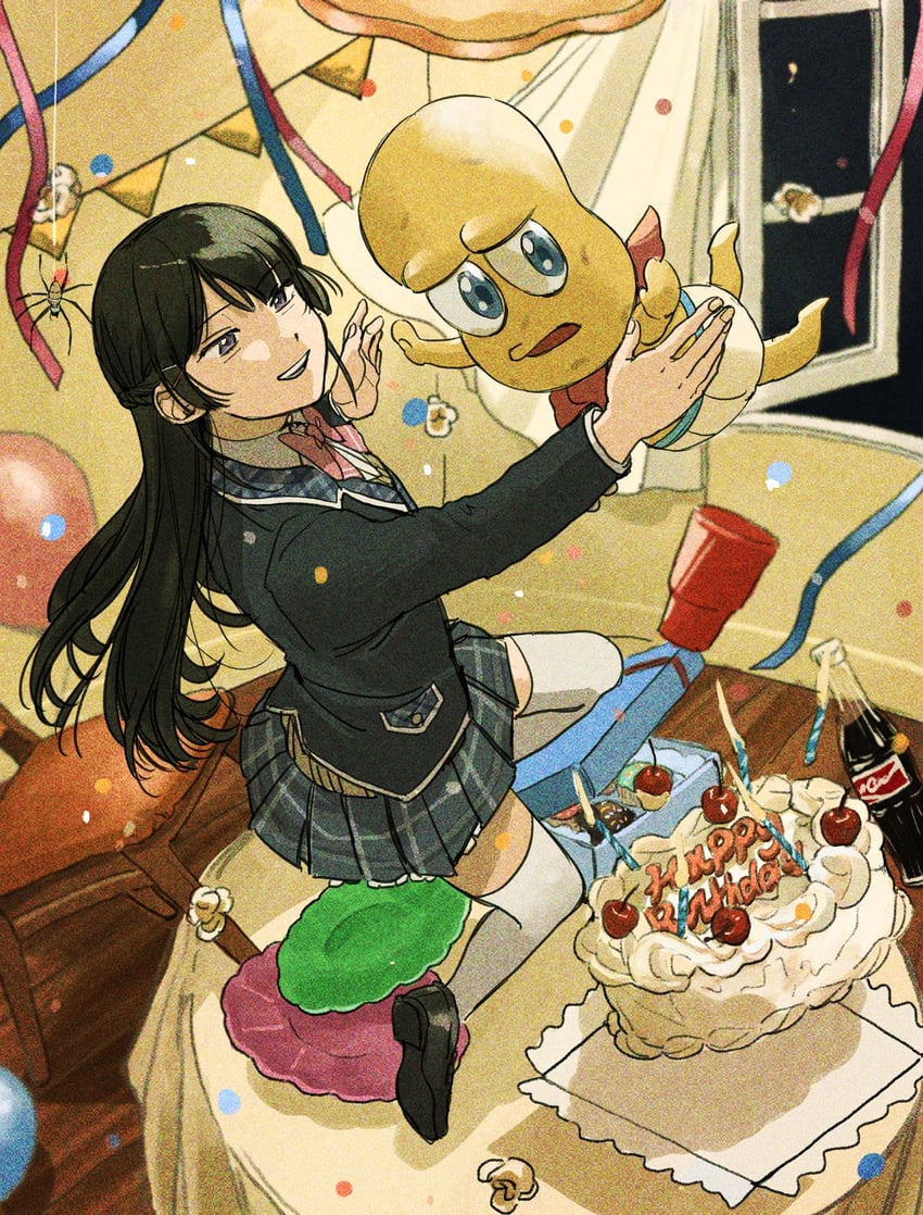 tsukino mito and peanuts-kun (nijisanji and 1 more) drawn by koinko_(hunjinwashow)