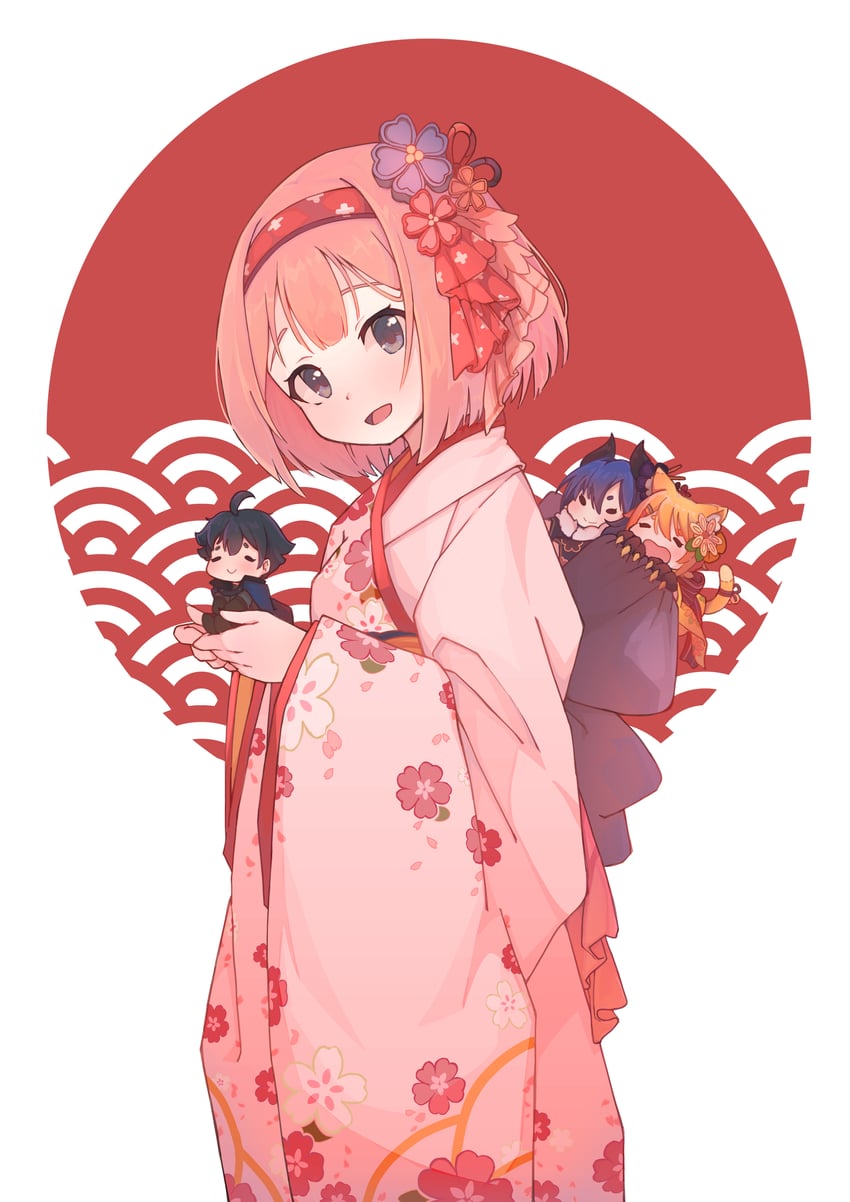 yuuki, yui, rei, and hiyori (princess connect!) drawn by pyk1386