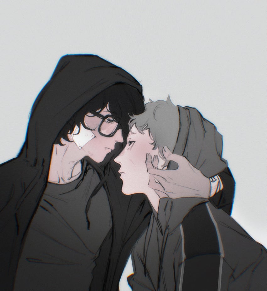 amamiya ren and sakamoto ryuuji (persona and 1 more) drawn by limach-an