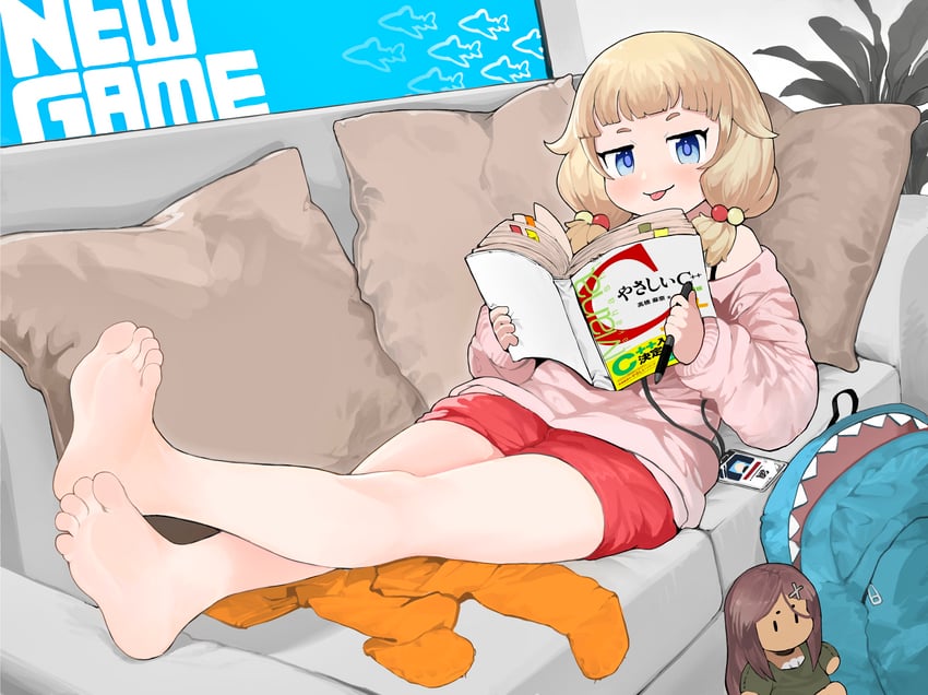sakura nene and ahagon umiko (new game!) drawn by menthako