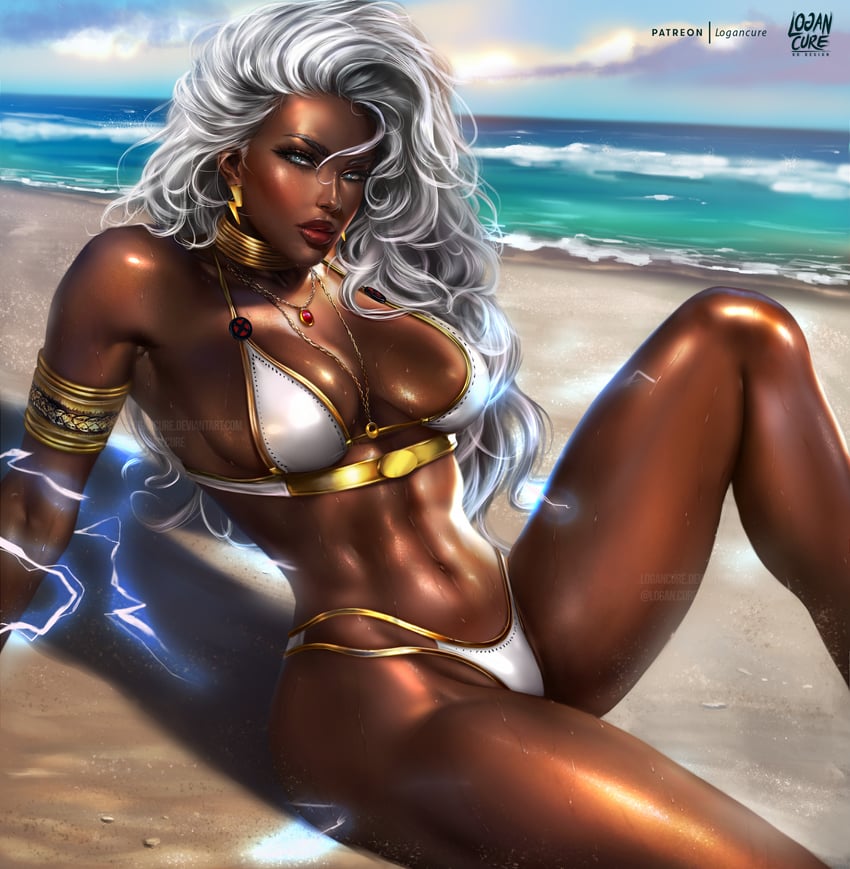 storm (marvel and 1 more) drawn by logan_cure