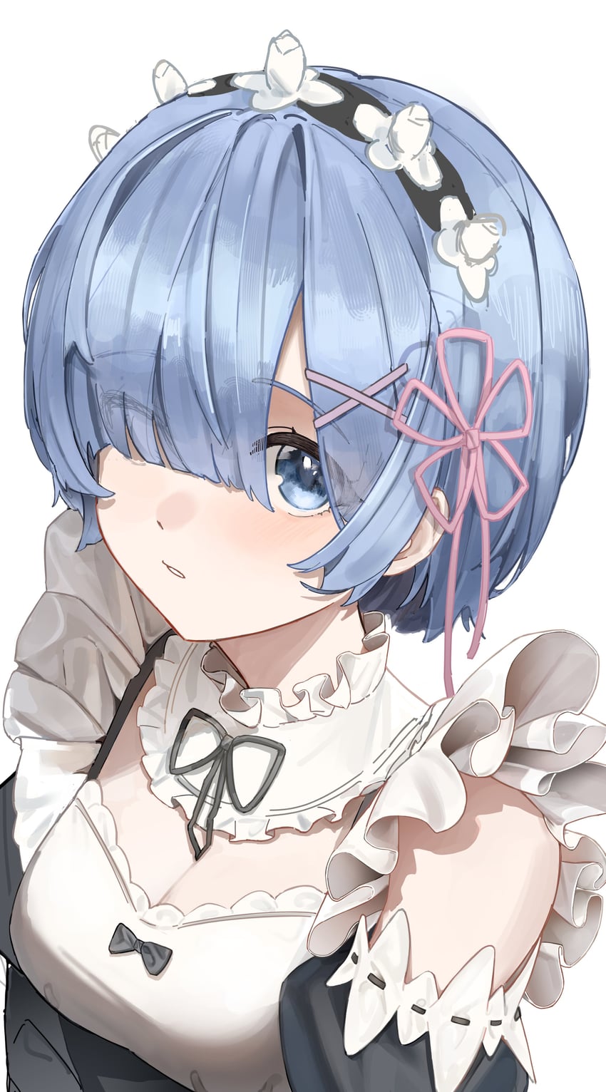 rem (re:zero kara hajimeru isekai seikatsu) drawn by hmj0128