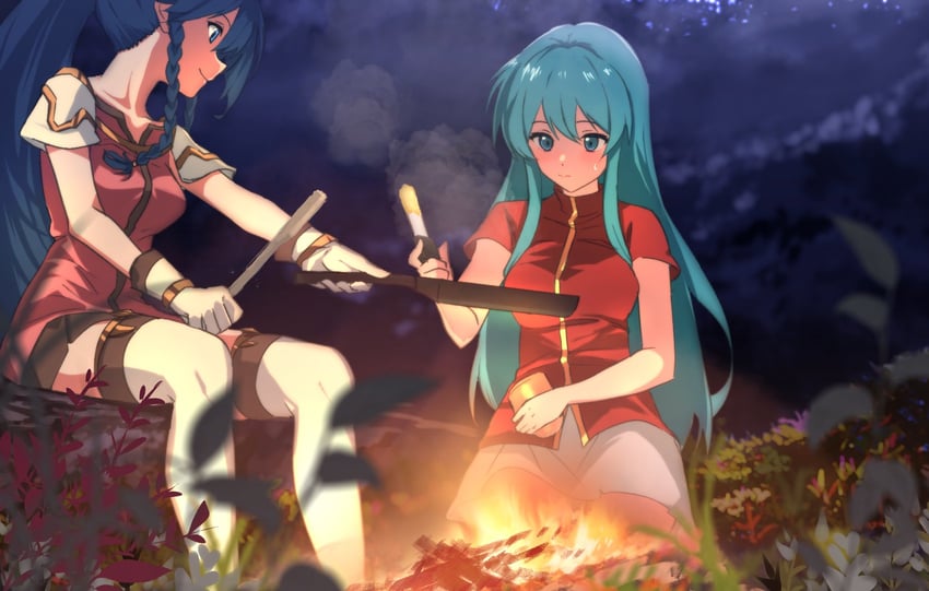 eirika and tana (fire emblem and 1 more) drawn by ahonoko