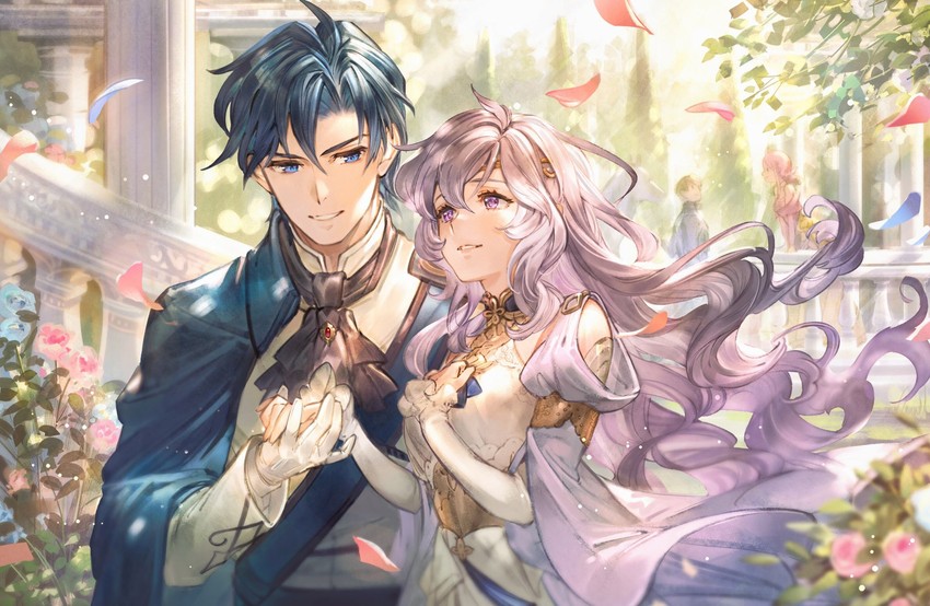 sigurd, deirdre, ethlyn, and quan (fire emblem and 2 more) drawn by bomssp
