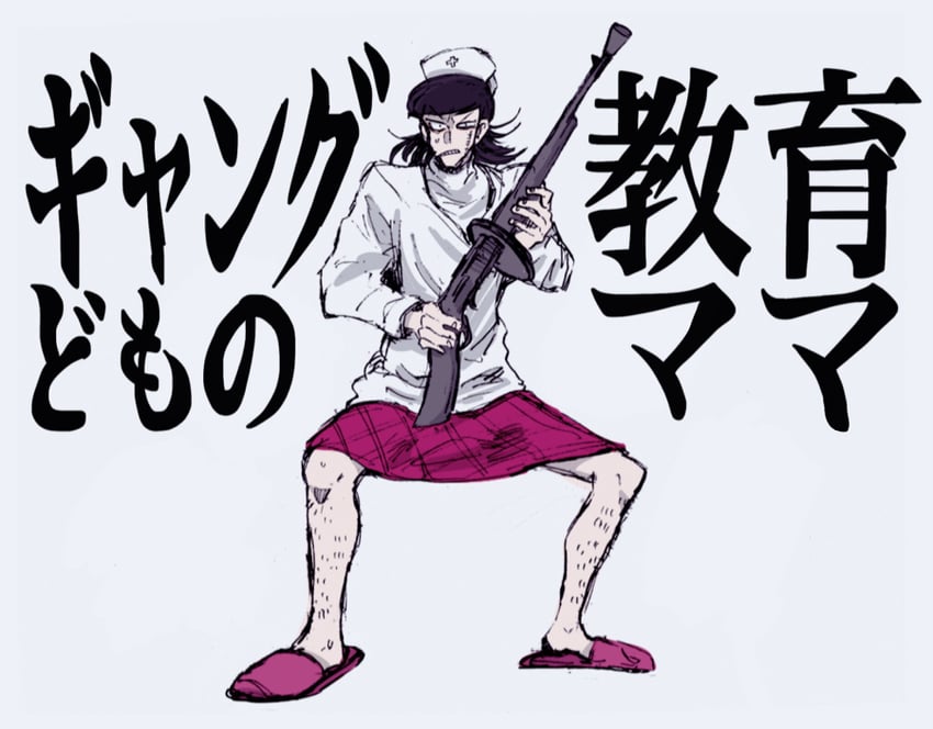 tetsu the killer (osomatsu and 1 more) drawn by moge_(moge_morgen)