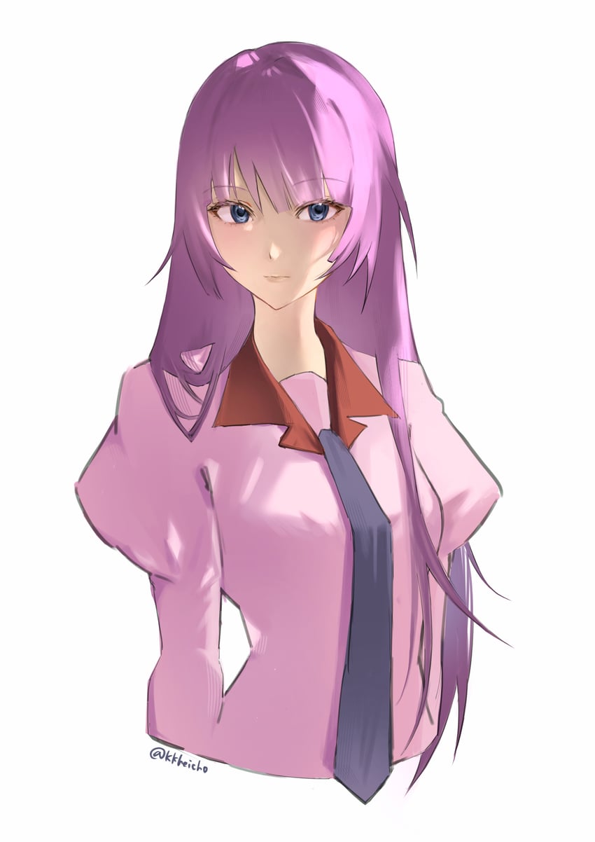 senjougahara hitagi (monogatari and 1 more) drawn by kkheicho